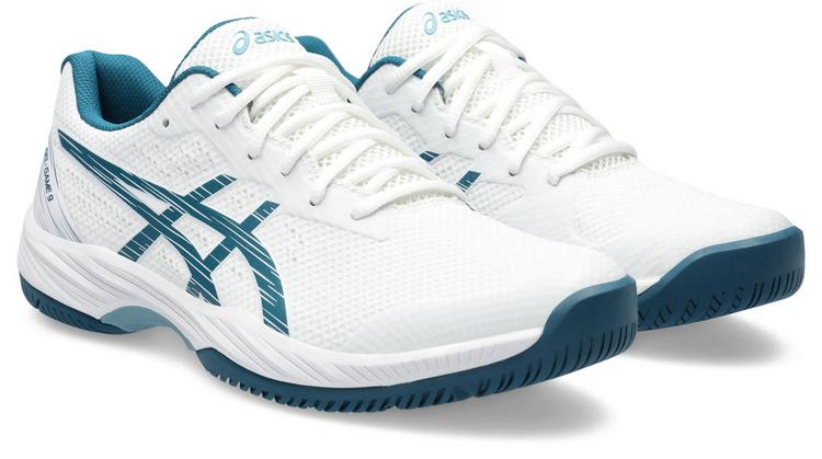 ASICS ASICS GEL-GAME 9 Tennisschuhe Herren - white-restful teal - 4 | SportScheck