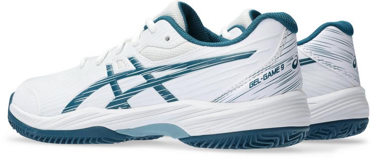 ASICS ASICS GEL-GAME 9 GS CLAY Tennisschuhe Kinder - white-restful teal - 3 | SportScheck