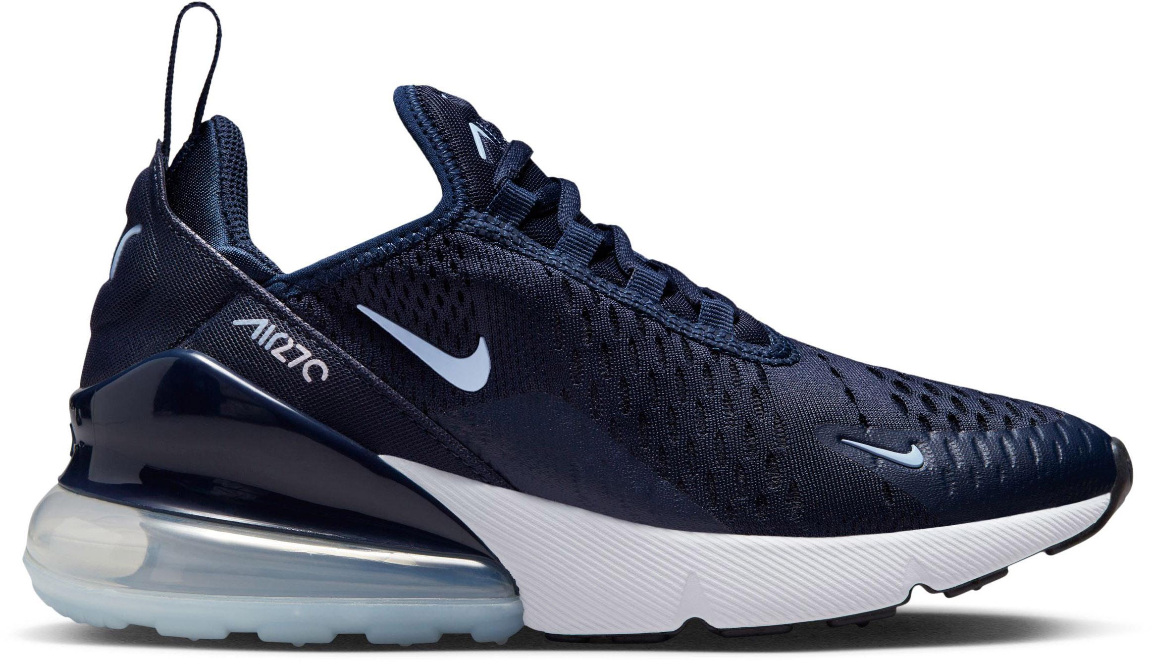 Nike air max 270 navy running shoes hotsell