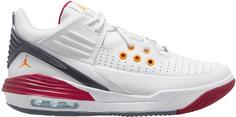 Nike Max Aura 5 Basketballschuhe Herren white-vivid orange-cardinal red