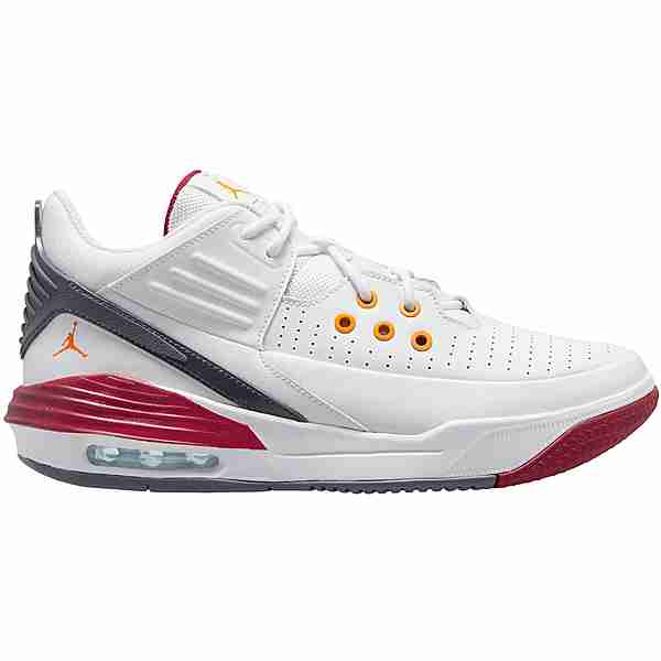 Nike Max Aura 5 Basketballschuhe Herren white-vivid orange-cardinal red