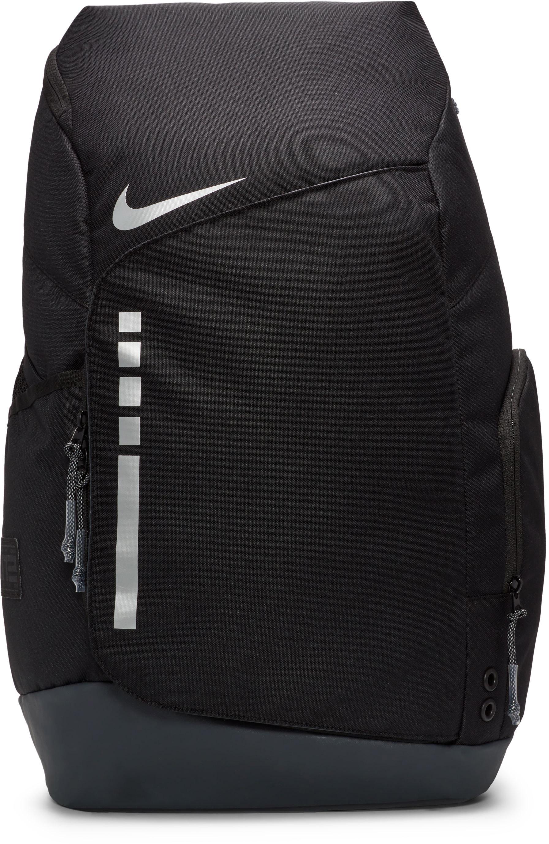 Black and silver nike backpack on sale