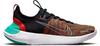 Nike FREE RUN Flyknit NEXT NATURE Laufschuhe Damen - black-white-clear jade-picante red