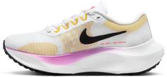 Rückansicht von Nike Zoom Fly 5 Laufschuhe Damen white-rush fuchsia-vivid sulfur