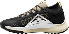 Rückansicht von Nike GTX React Pegasus Trail 4 G Trailrunning Schuhe Herren white-black-coconut milk-vivid sulfur