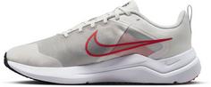 Rückansicht von Nike Downshifter 12 Laufschuhe Herren platinum tint-lt crimson-black-white