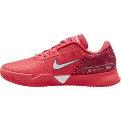 Rückansicht von Nike Air Zoom Vapor Pro 2 Tennisschuhe Herren ember glow-noble red-white