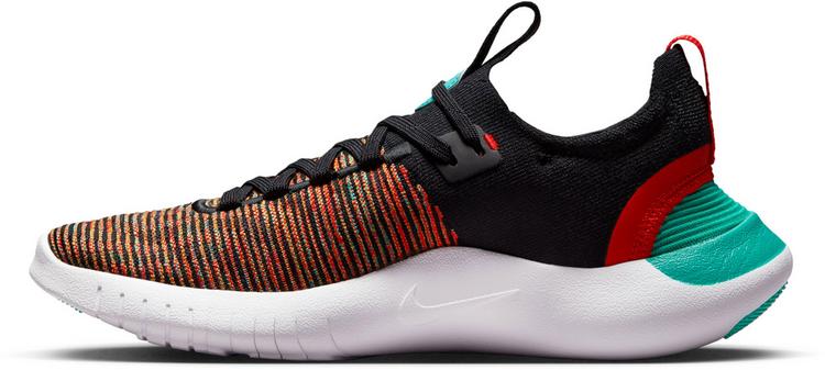 Nike Nike FREE RUN Flyknit NEXT NATURE Laufschuhe Damen - black-white-clear jade-picante red - 0 | SportScheck