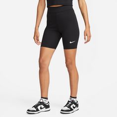 Rückansicht von Nike NSW Tights Damen black-sail