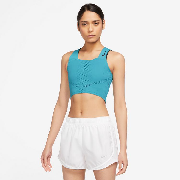 Nike Nike AROSWIFT Croptop Damen - rapid teal-black - 0 | SportScheck