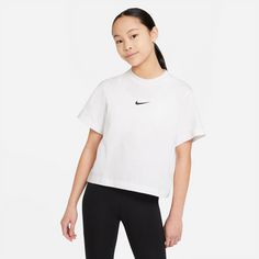 Rückansicht von Nike NSW ESSENTIAL T-Shirt Kinder white-black