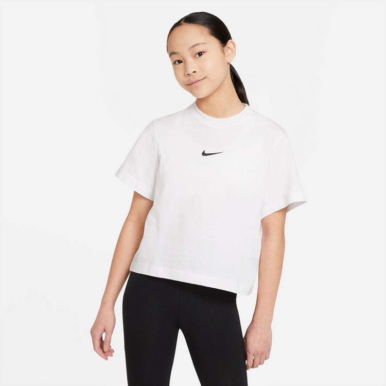 Nike Nike NSW ESSENTIAL T-Shirt M&auml;dchen - white-black - 0 | SportScheck