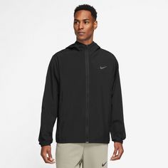 Rückansicht von Nike Form Trainingsjacke Herren black-reflective silv