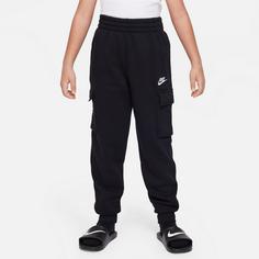 Rückansicht von Nike NSW CLUB FLEECE CARGO Sweathose Kinder black-black-white