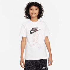 Rückansicht von Nike NSW T-Shirt Kinder white