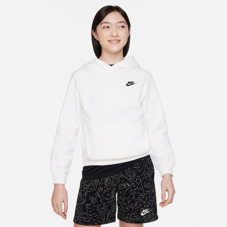 Nike Nike NSW CLUB FLEECE Hoodie Kinder - white-black - 0 | SportScheck