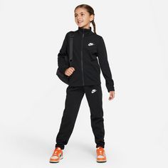 Rückansicht von Nike NSW Trainingsanzug Kinder black-black-white