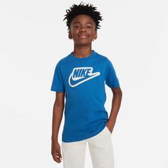 Rückansicht von Nike NSW CLUB+ T-Shirt Kinder industrial blue