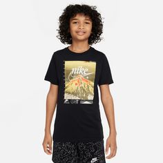Rückansicht von Nike NSW T-Shirt Kinder black
