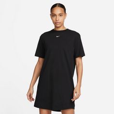 Rückansicht von Nike Essentials Jerseykleid Damen black-white