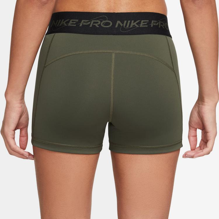 Nike Nike Pro Dri Fit Tights Damen - cargo khaki-black-honeydew - 1 | SportScheck