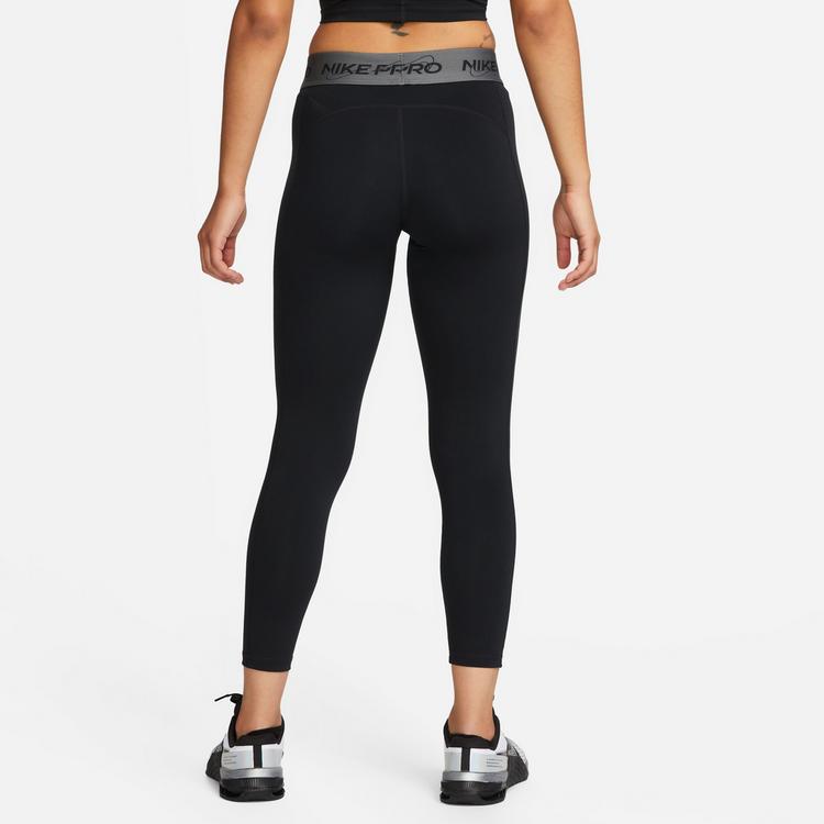 Nike Nike Pro Dri Fit Tights Damen - black-iron grey-white - 1 | SportScheck