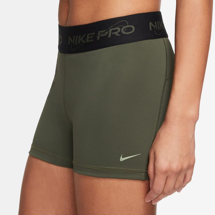Nike Nike Pro Dri Fit Tights Damen - cargo khaki-black-honeydew - 2 | SportScheck