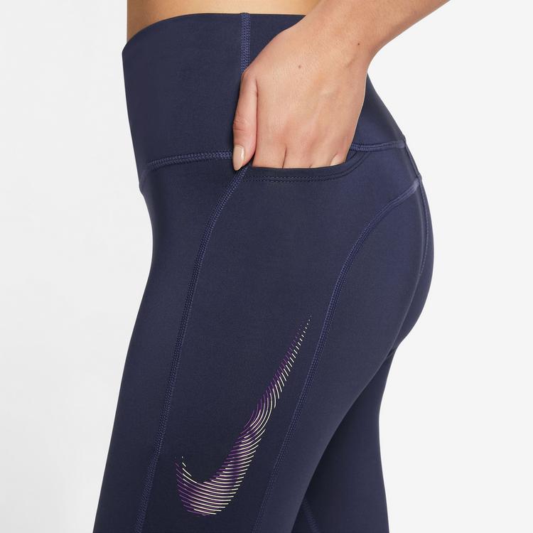 Nike Nike DRI FIT FAST Lauftights Damen - purple ink-disco purple - 2 | SportScheck