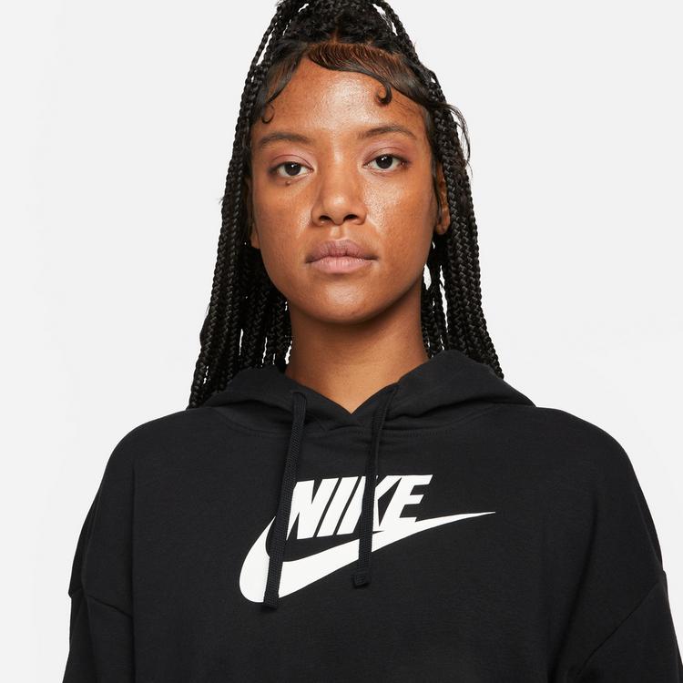 Nike Nike CLUB Hoodie Damen - black-white - 2 | SportScheck