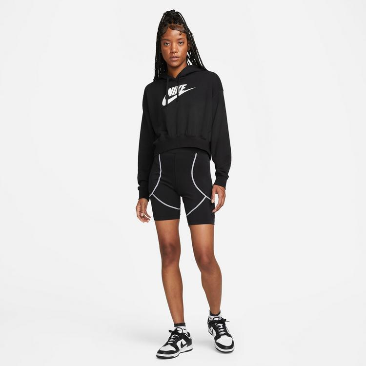 Nike Nike CLUB Hoodie Damen - black-white - 4 | SportScheck