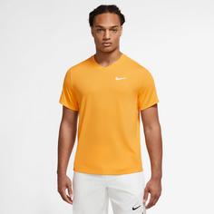Rückansicht von Nike Victory Tennisshirt Herren sundial-sundial-white
