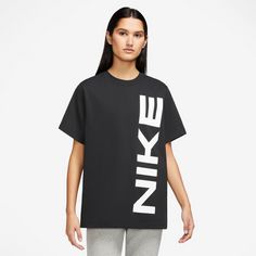 Rückansicht von Nike Air T-Shirt Damen black-white