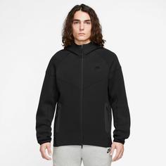 Rückansicht von Nike Tech Fleece Trainingsjacke Herren black-black