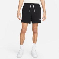 Rückansicht von Nike Club Flow Sweatshorts Herren black-white-white