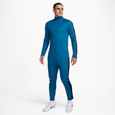 Rückansicht von Nike Academy23 Trainingsanzug Herren industrial blue-black-black