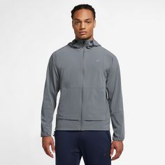 Rückansicht von Nike Unlimited Trainingsjacke Herren smoke grey-black-reflective silv