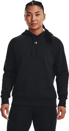 Rückansicht von Under Armour Rival Fleece Hoodie Damen black