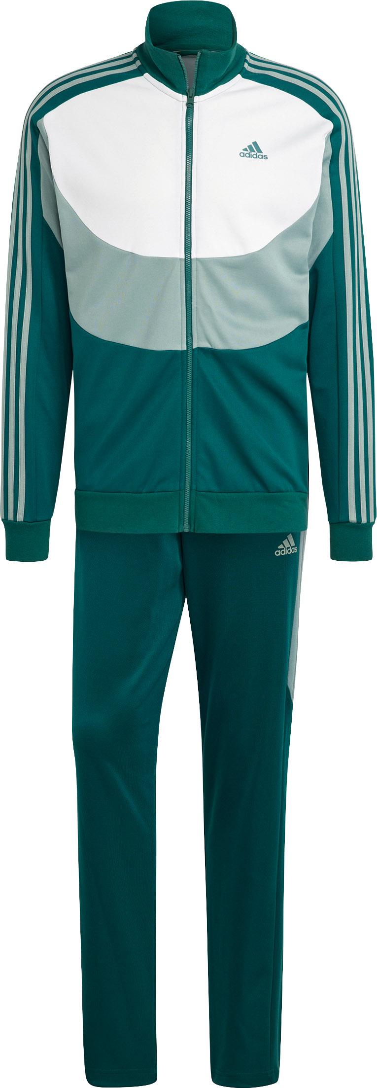 Adidas tracksuit green hotsell