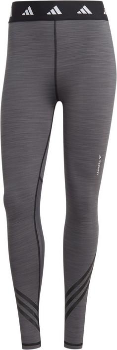 adidas TECHFIT 3-STREIFEN 7/8-Tights Damen dark grey heather