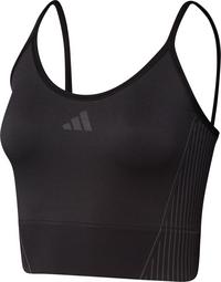 adidas SEAMLESS BRANDED Croptop Damen - black-grey six