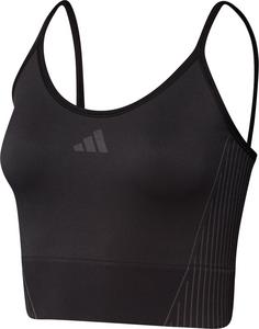 adidas SEAMLESS BRANDED Croptop Damen black-grey six