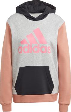 adidas All Szn Hoodie Damen medium grey heather-clay strata-black-pink fusion