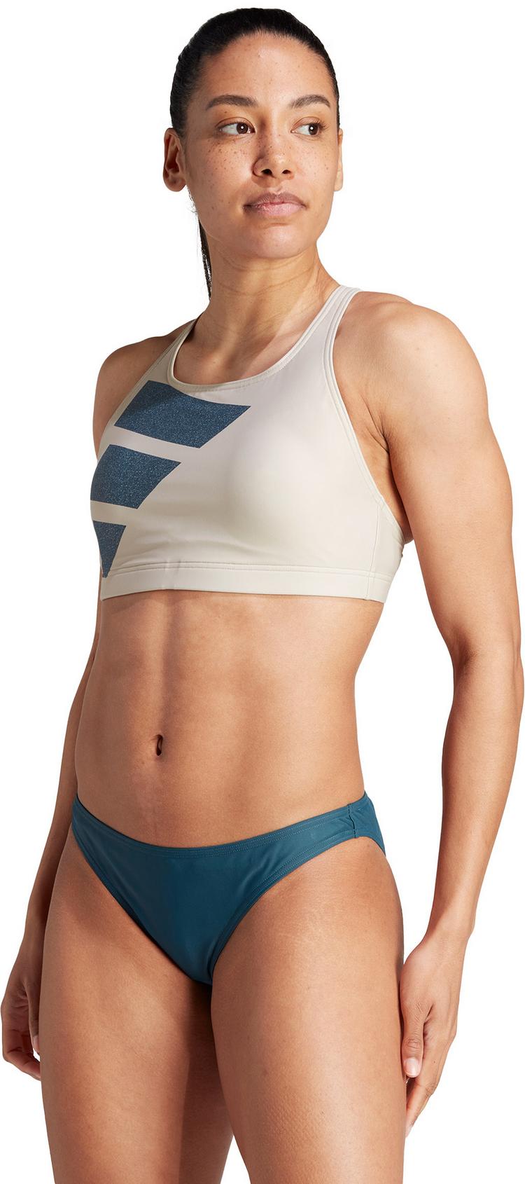 adidas adidas BIG BARS BIKINI Bikini Set Damen - wonder beige-arctic night - 0 | SportScheck