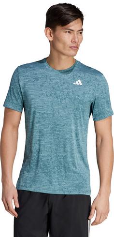 Rückansicht von adidas Freelift Tennisshirt Herren arctic night-light aqua