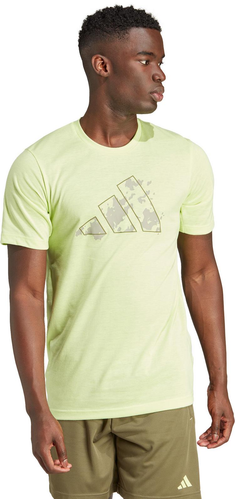 adidas adidas TRAIN ESSENTIALS SEASONAL Funktionsshirt Herren - pulse lime-silver pebble - 0 | SportScheck