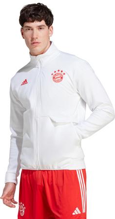 Rückansicht von adidas FC Bayern München Trainingsjacke Herren white