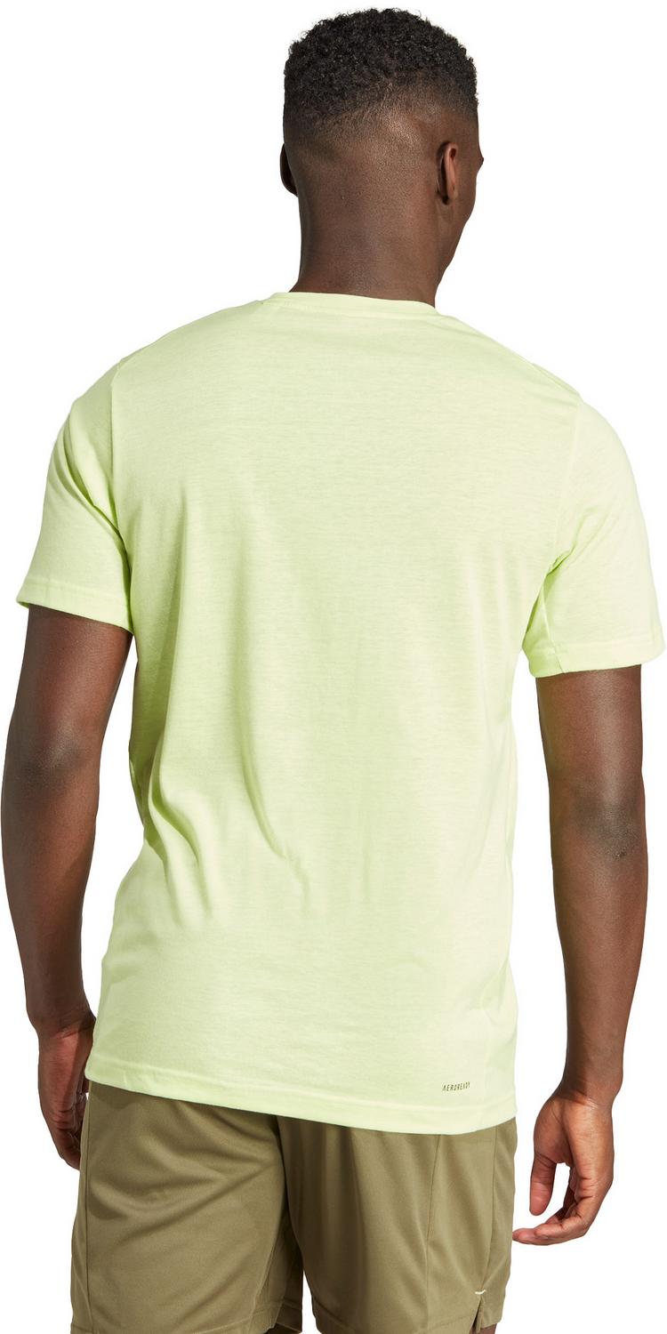 adidas adidas TRAIN ESSENTIALS SEASONAL Funktionsshirt Herren - pulse lime-silver pebble - 1 | SportScheck
