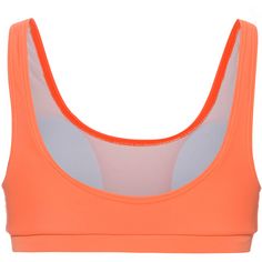 Rückansicht von LSCN by Lascana Bikini Oberteil Damen neon orange