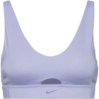 Nike INDY Plunge Cutout Sport-BH Damen oxygen purple-indigo haze