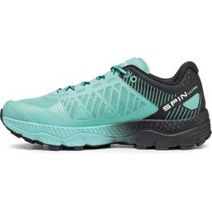 Rückansicht von Scarpa Spin Ultra Trailrunning Schuhe Damen aruba blue -black